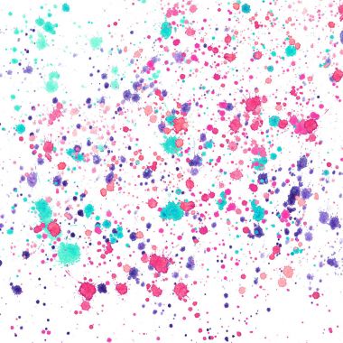 Parlak tasarlamak zarif grafik güzel mor mavi yeşil kırmızı pembe Pembe su sıçramalarına ve suluboya el çizimi damla