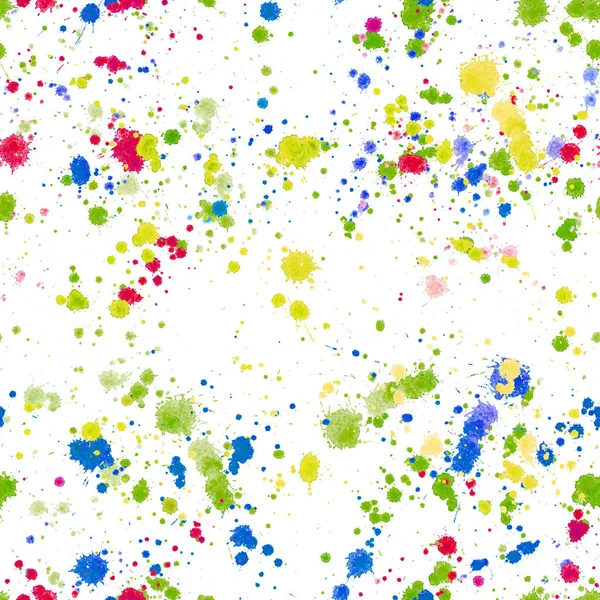 Abstrait sophistiqué merveilleux magnifique élégant graphique beau coloré rouge jaune violet vert et bleu éclaboussures et gouttes d'aquarelle illustration à la main — Photo