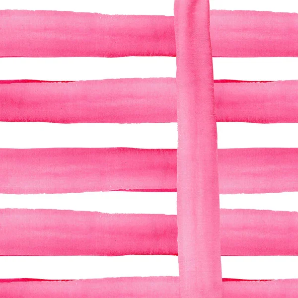 Abstracte verfijnde prachtige prachtige elegante grafisch mooi rood roze crimson magenta lijnen van aquarel hand illustratie — Stockfoto