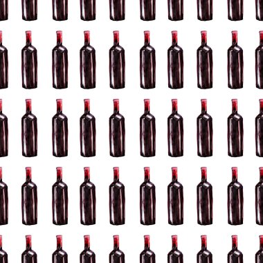 Parlak güzel soyut grafik güzel harika şirin lezzetli lezzetli lezzetli yaz şişe kırmızı şarap desen suluboya resim el