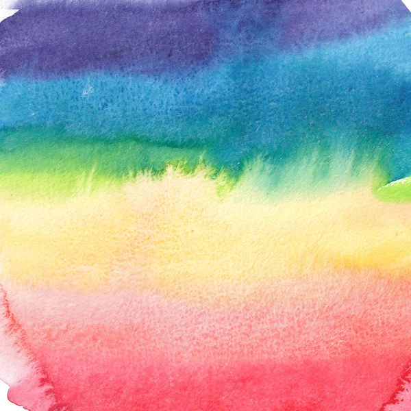 Abstrakte anspruchsvolle wunderschöne elegante Grafik schöne bunte Regenbogenmuster Aquarell Hand Illustration — Stockfoto