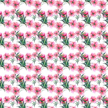 Güzel yumuşak yumuşak harika güzel şirin bahar çiçek bitkisel peonies yeşil yaprakları desen suluboya el kroki ile. Tebrik ve doğum günü kartı, düğün, davet, tekstil tasarımı için mükemmel