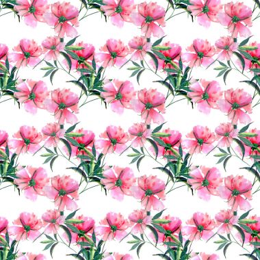 Güzel yumuşak yumuşak harika güzel şirin bahar çiçek bitkisel peonies yeşil yaprakları desen suluboya el kroki ile. Tebrik ve doğum günü kartı, düğün, davet, tekstil tasarımı için mükemmel