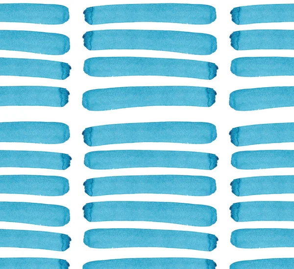 Helle abstrakte schöne wunderschöne elegante grafische künstlerische Textur blauen horizontalen Linien Muster von Aquarell Hand Illustration. perfekt für Textilien, Tapeten — Stockfoto
