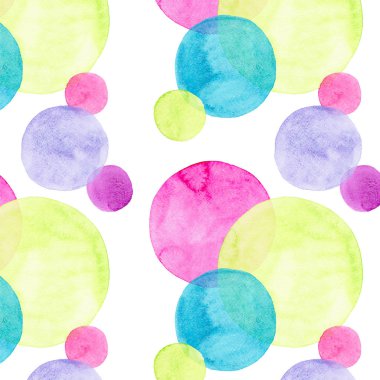 Soyut güzel sanatsal ihale harika saydam parlak renkli daireler farklı şekiller desen suluboya el kroki