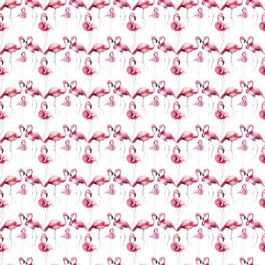 Parlak güzel ihale nazik sofistike harika tropik hawaii hayvan vahşi yaz plaj pembe flamingolar suluboya el kroki desen. Mükemmel tebrik kartı, tekstil, duvar kağıtları için