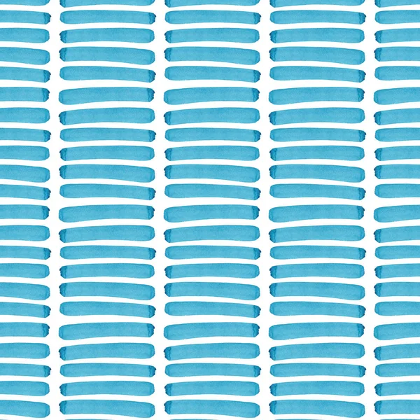 Brillante abstracto hermoso hermoso elegante gráfico artístico textura azul líneas horizontales patrón de acuarela mano ilustración. Perfecto para textiles, fondos de pantalla — Foto de Stock
