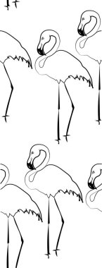 Hayvan vahşi yaz plaj flamingo vektör desen sorunsuz izole grafik güzel ihale nazik sofistike harika tropik hawaii soyut