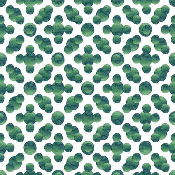 Soyut güzel sanatsal ihale harika şeffaf parlak yeşil daireler suluboya el illüstrasyon model. Tebrik ve doğum günü kartı, davet, duvar kağıtları, tekstil tasarımı için mükemmel