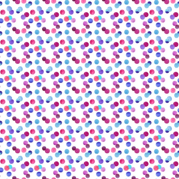 Abstrait belle mignonne belle artistique tendre merveilleux transparent rouge vif, rose, magenta, violet, violet, bleu, motif cercles indigo aquarelle illustration à la main — Photo