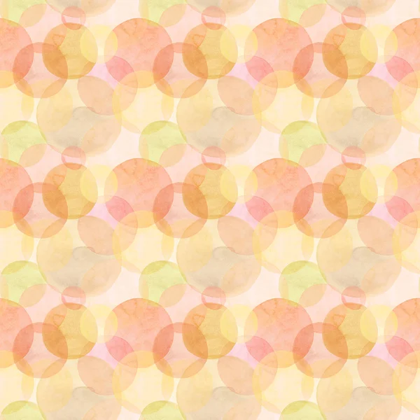 Soyut güzel sanatsal ihale harika şeffaf parlak sonbahar turuncu sarı kırmızı daireler farklı şekiller suluboya el illüstrasyon model. Tekstil, duvar kağıtları ve arka planlar için mükemmel