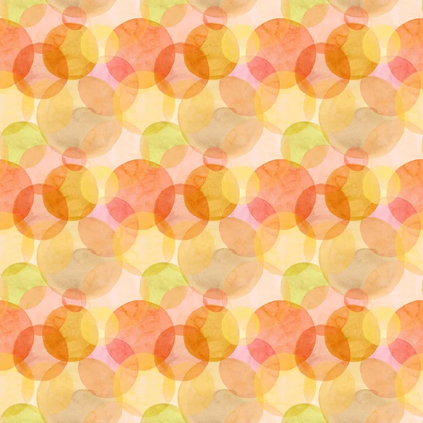 Abstrakte schöne künstlerische zarte wunderbare transparente helle Herbst orange gelb rote Kreise verschiedene Formen Muster Aquarell Handillustration. perfekt für Textilien, Tapeten und Hintergründe — Stockfoto