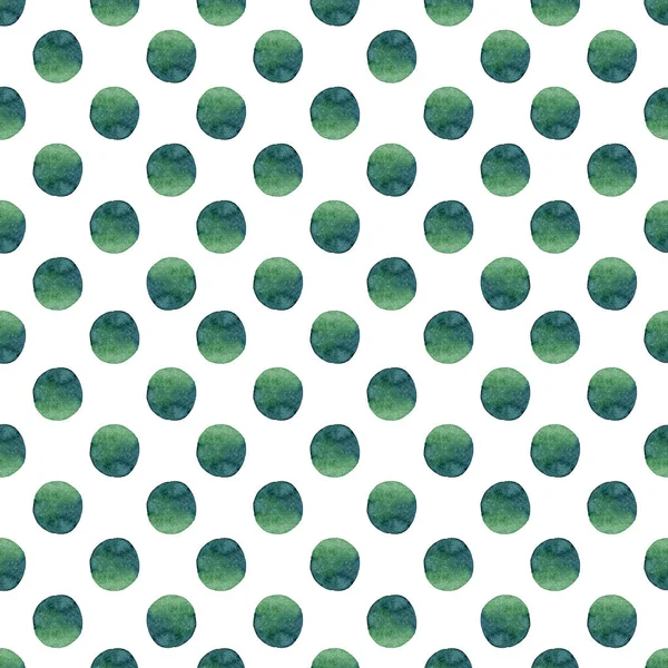 Abstract beautiful artistic tender wonderful transparent bright green circles pattern watercolor hand illustration. Perfect for greeting and birthday card, invitation, wallpapers, textile design