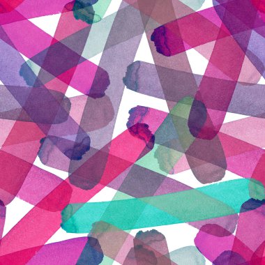Parlak soyut güzel şeffaf şık grafik sanatsal suluboya el kroki kırmızı, pembe, mor, mor, pembe, yeşil çizgiler desen doku. Tekstil, duvar kağıtları için mükemmel
