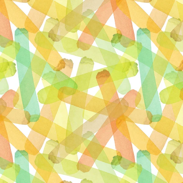 Parlak soyut güzel şeffaf şık grafik sanatsal suluboya el illüstrasyon sonbahar sarı, turuncu, yeşil, bitkisel, hafif kahverengi çizgiler desen doku. Tekstil, duvar kağıtları için mükemmel