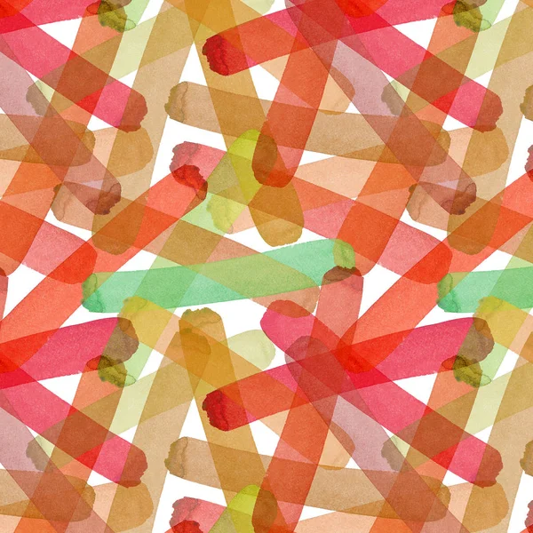 Brillante abstracto hermoso transparente elegante gráfico artístico textura otoño amarillo, naranja, verde, rojo, marrón claro líneas patrón de acuarela boceto de mano. Perfecto para textiles, fondos de pantalla — Foto de Stock