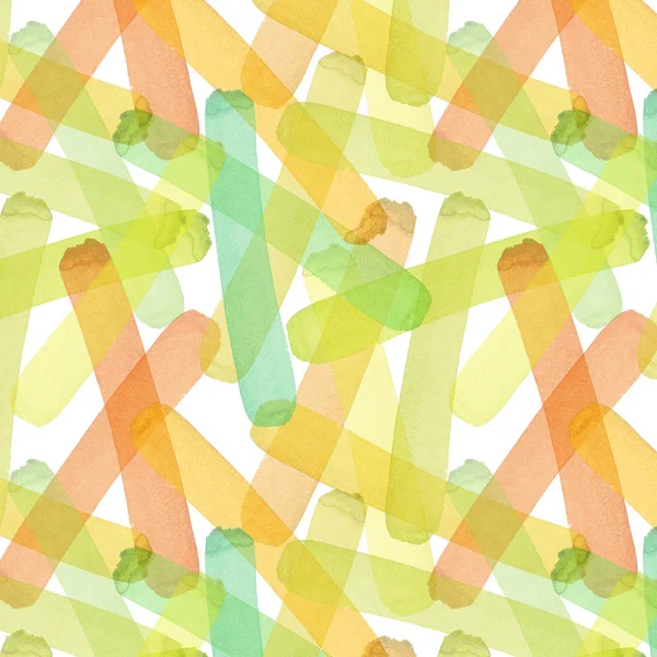 Brillante abstracto hermoso transparente elegante gráfico artístico textura otoño amarillo, naranja, verde, herbario, marrón claro líneas patrón de acuarela mano ilustración. Perfecto para textiles, fondos de pantalla — Foto de Stock