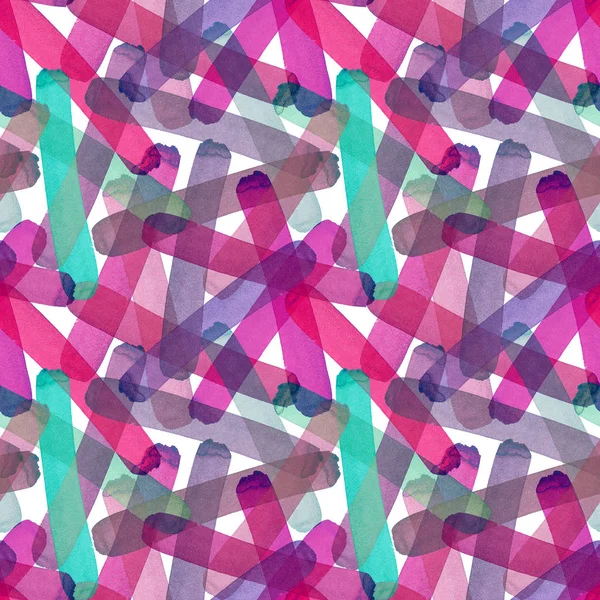 Brilhante abstrato bonito transparente elegante gráfico artístico textura vermelha, rosa, roxo, violeta, magenta, verde linhas padrão de esboço mão aquarela. Perfeito para têxteis, papéis de parede — Fotografia de Stock