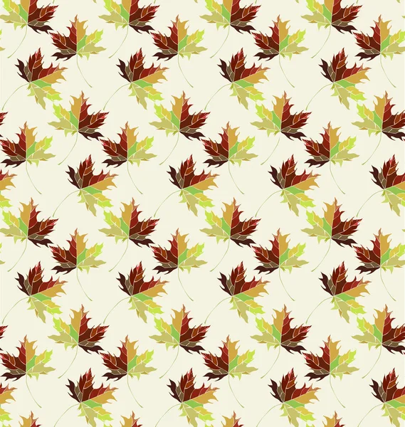 Güzel güzel grafik sanatsal soyut parlak çiçek bitkisel sonbahar yeşil akçaağaç desen vektör çizim bırakır. Tekstil, duvar kağıtları, ambalaj kağıdı, kartları, davetiyeleri için mükemmel