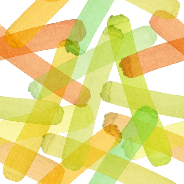 Parlak soyut güzel şeffaf şık grafik sanatsal suluboya el illüstrasyon sonbahar sarı, turuncu, yeşil, bitkisel, hafif kahverengi çizgiler desen doku. Tekstil, duvar kağıtları için mükemmel