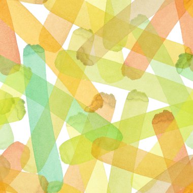Parlak soyut güzel şeffaf şık grafik sanatsal suluboya el illüstrasyon sonbahar sarı, turuncu, yeşil, bitkisel, hafif kahverengi çizgiler desen doku. Tekstil, duvar kağıtları için mükemmel