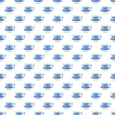 Güzel grafik güzel sanatsal ihale harika mavi porselen Çin çay bardak suluboya el illüstrasyon model. Tekstil, menü, duvar kağıtları için mükemmel