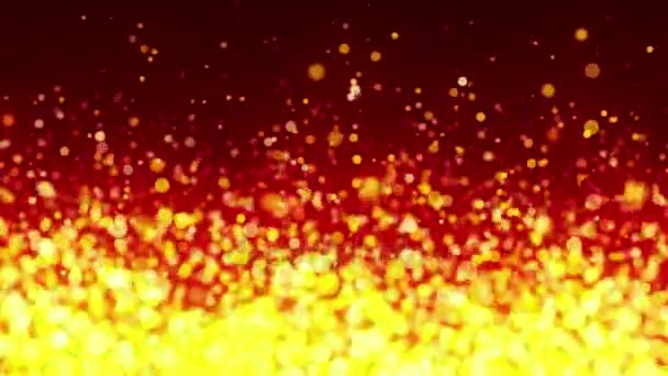 Ateşli parçacıklar arka plan — Stok video