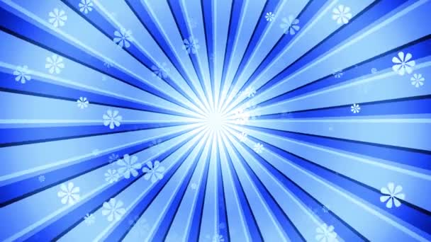 Blue Sun Burst Fleurs 