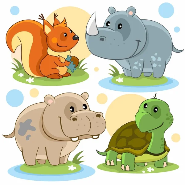 Animales parte 2 — Vector de stock