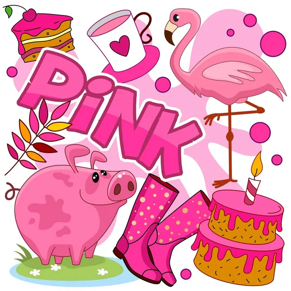 Illustrationer av rosa färg. — Gratis stockfoto