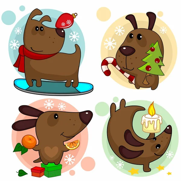 Set of dogs part 3 — Stock Vector