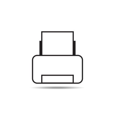 vektör yazıcı simgesinin