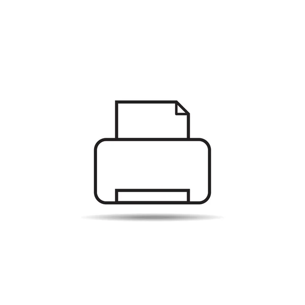 Вектор значка принтера — стоковый вектор
