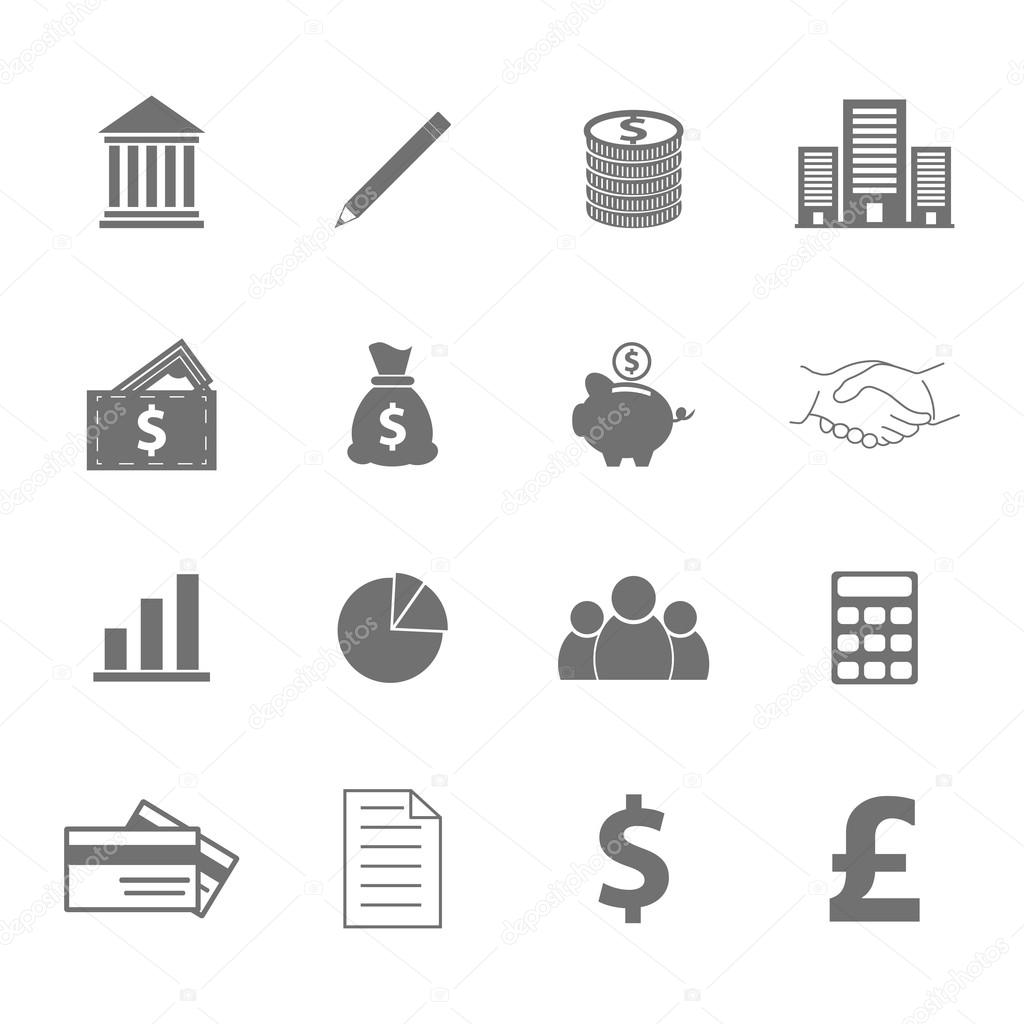 vector of business icons