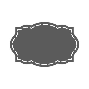 Vintage kare etiketi, kağıt tasarım web, çıkartmalar, Etiketler için