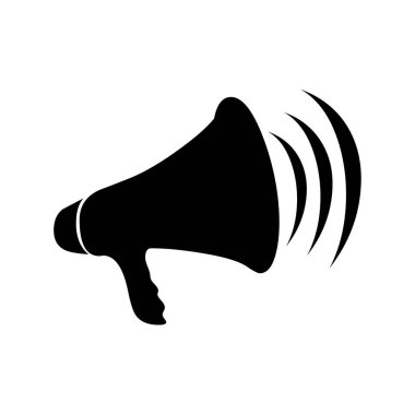 vektör megafon simgesinin