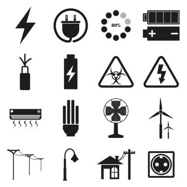 Elektrik Icon set vektör