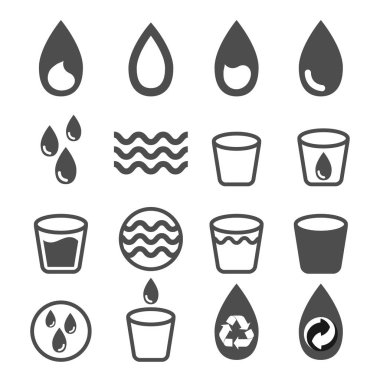 su Icons set vektör