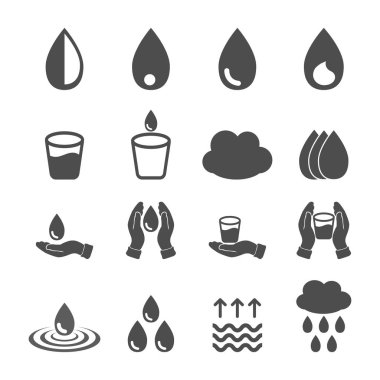 su Icon set vektör