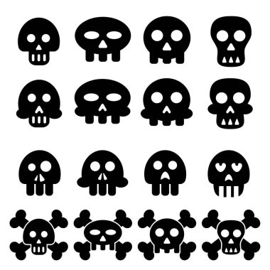 Kafatası Icon set vektör