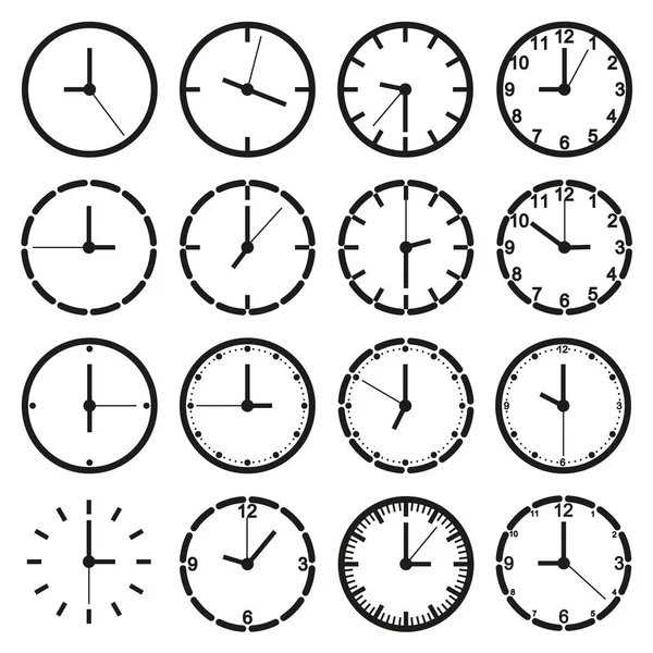 Saat yönünde Icon set vektör