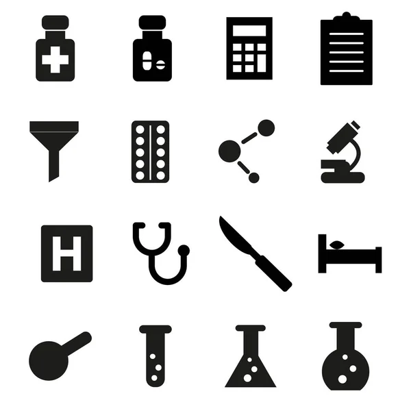 Вектор набора медицинских иконок — стоковый вектор