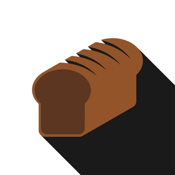 面包带长的阴影 — 图库矢量图片