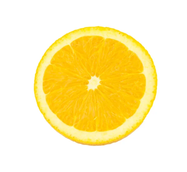 Beyaz arkaplanda bulunan turuncu alan beyazının tam derinliğinde izole edildi — Stok fotoğraf