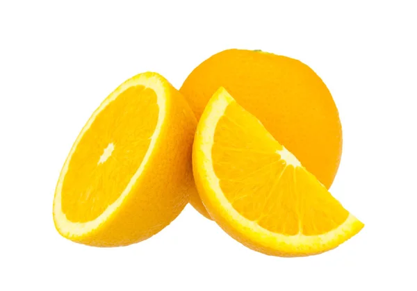 Orange isolated on white background in Full Depth of field white — Stock Photo, Image