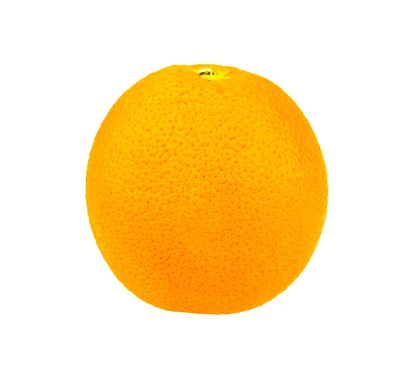 Πορτοκαλί απομονωμένο σε λευκό φόντο σε πλήρες βάθος πεδίου λευκό — Φωτογραφία Αρχείου