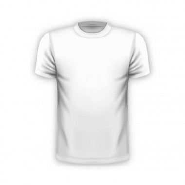 Gerçekçi T-shirt şablonu