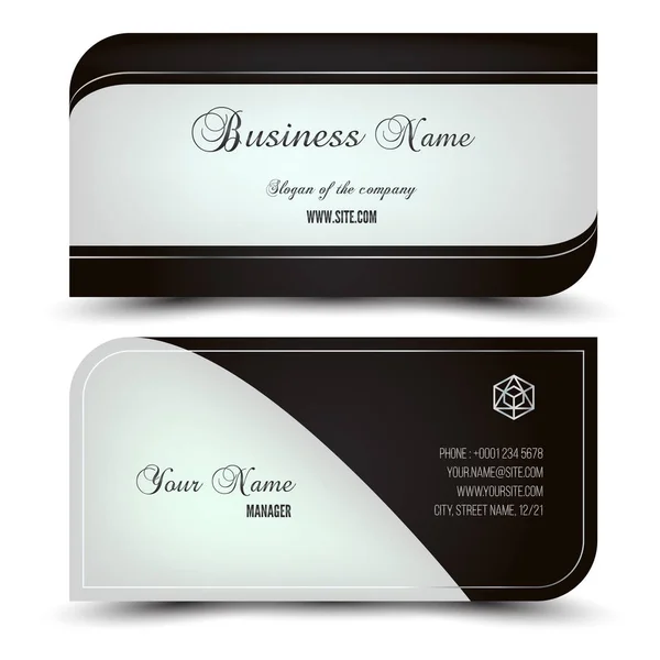 Elegant Vector Business Card Name Card Horizontal Simple Clean Template Vector Graphics