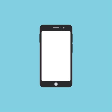 Smartphone düz simgesi. Modern araç vektör çizim.