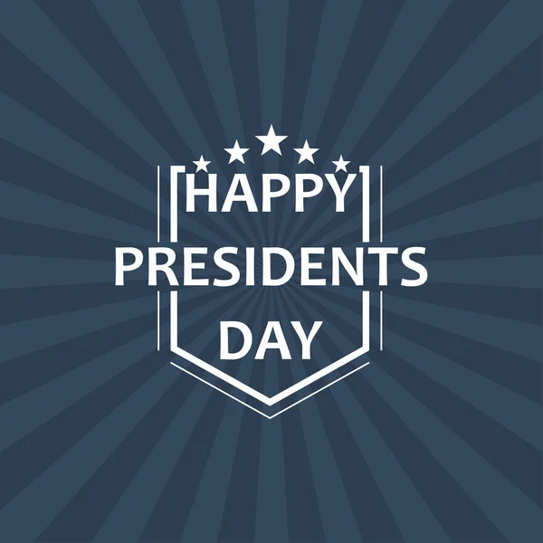 Vector Feliz Dia dos Presidentes. Design para cartão de saudação, cartaz e banner . — Vetor de Stock